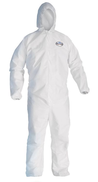 Kimberly-Clark Kleenguard A30 Schutzanzug mit Kapuze weiß