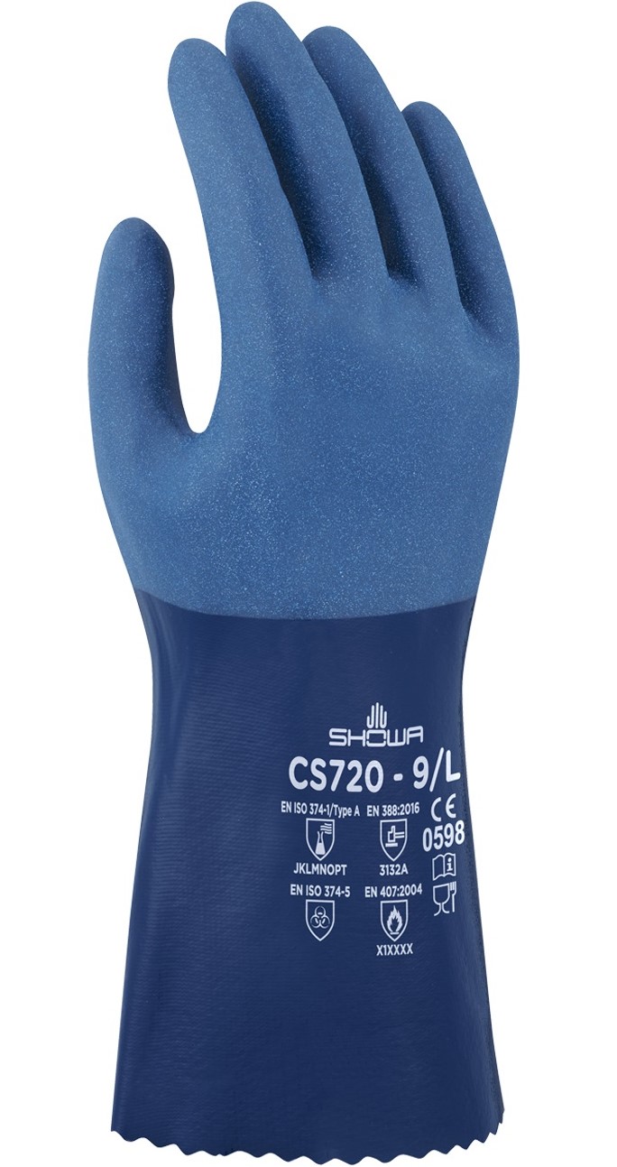 SHOWA CS720 Nitril-Chemikalienschutzhandschuhe