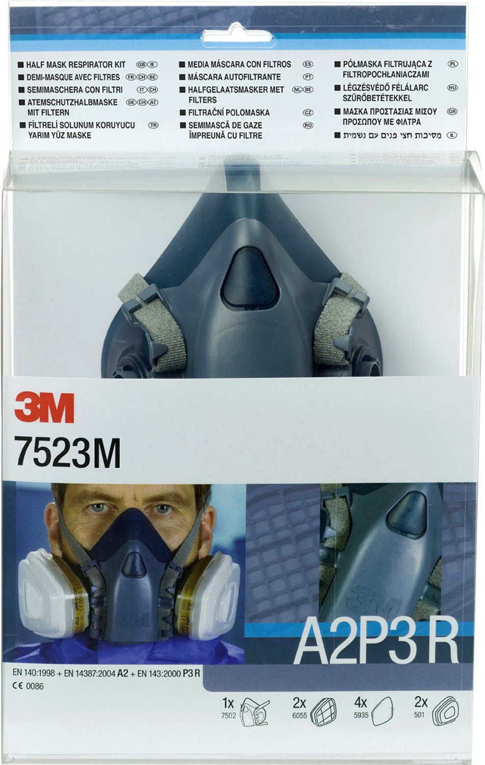 3M Serie 7500 Halbmasken-Set 7523M A2P3R