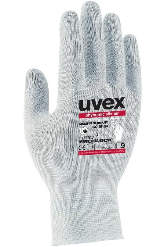uvex 60085 phynomic silv-air Viroblock Hygiene-Schutzhandschuhe antiviral