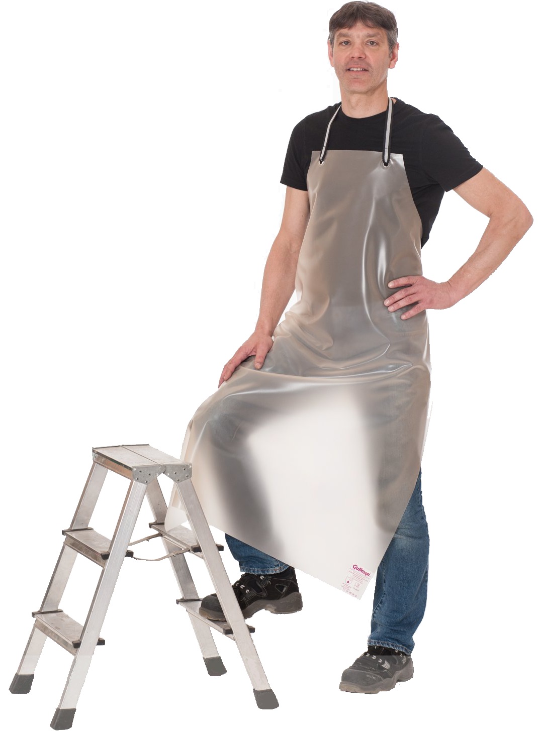 Guttasyn PVC Schürze honigtransparent M 3/12 tra Maße 90x120 cm Stärke 0,3 mm