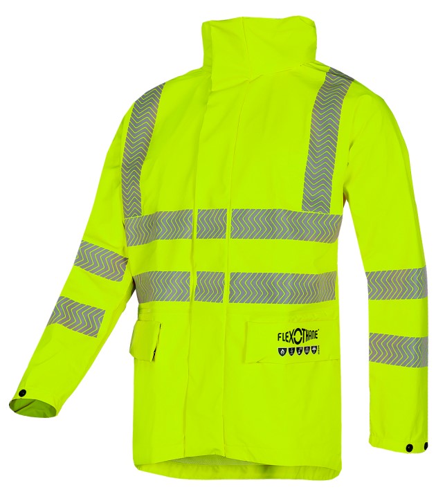 Sioen Wilkie 3740A2FF5 flammenhemmende und antistatische Warnschutz-Regenjacke