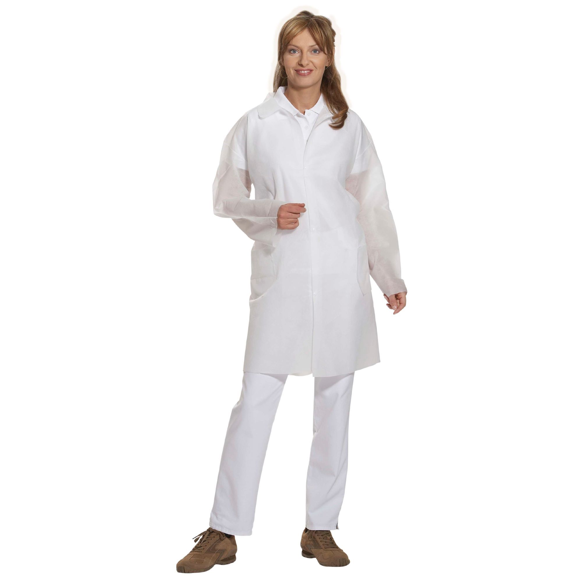 Korsar Einwegkittel mit Druckknöpfen