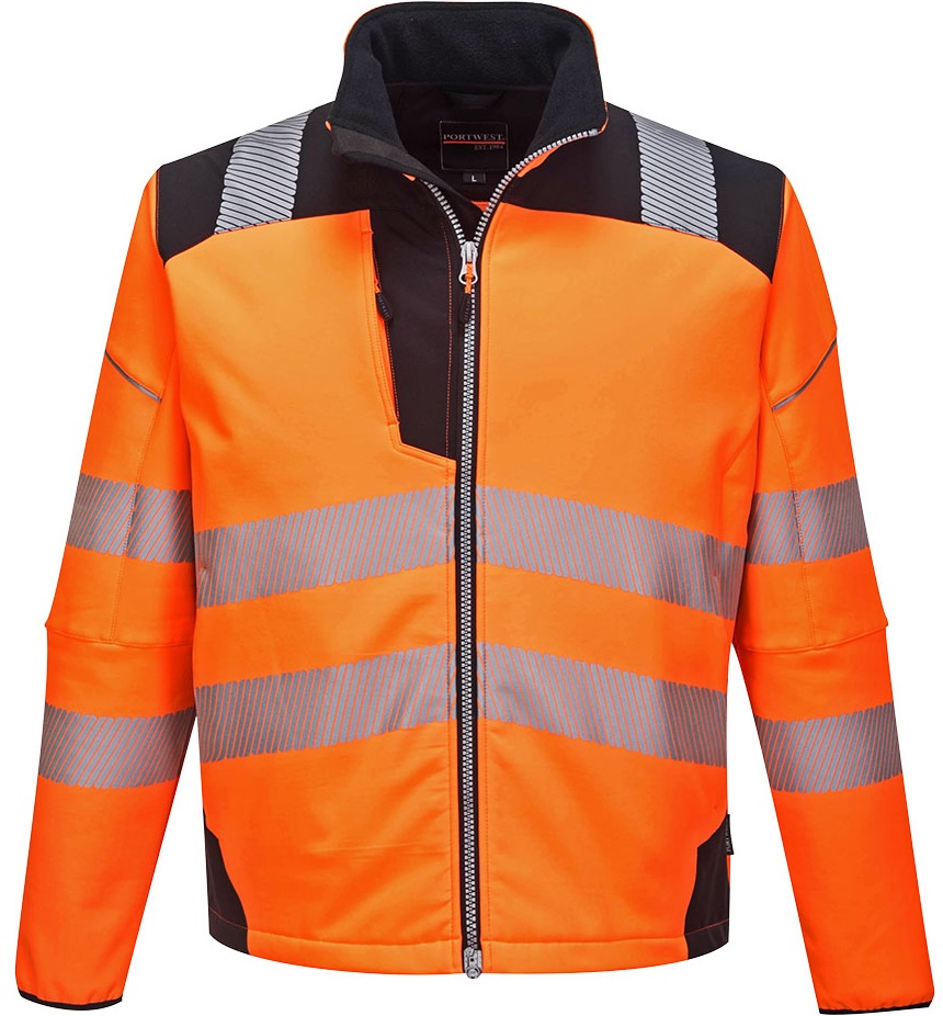 leuchtorange-schwarz