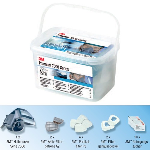 3M Premium Lackiermasken-Set 50733 Größe M - Serie 7500