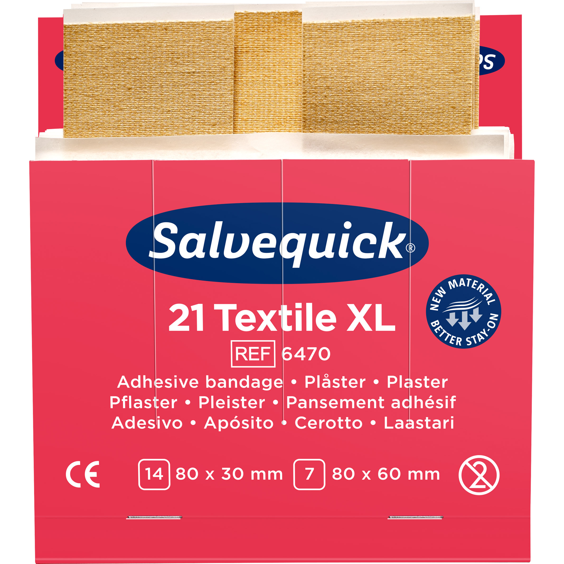 Salvequick 6470 Textilpflaster, Extragross