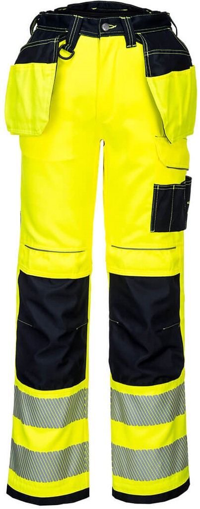 Portwest PW306 PW3 Warnschutz-Strecht-Arbeitshose mit Holster