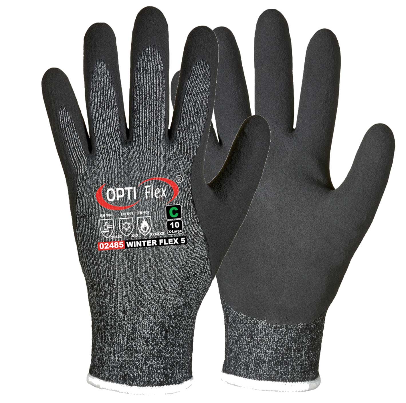 OPTI Flex Winter Flex 5 02485 Latex-Kälteschnittschutzhandschuhe