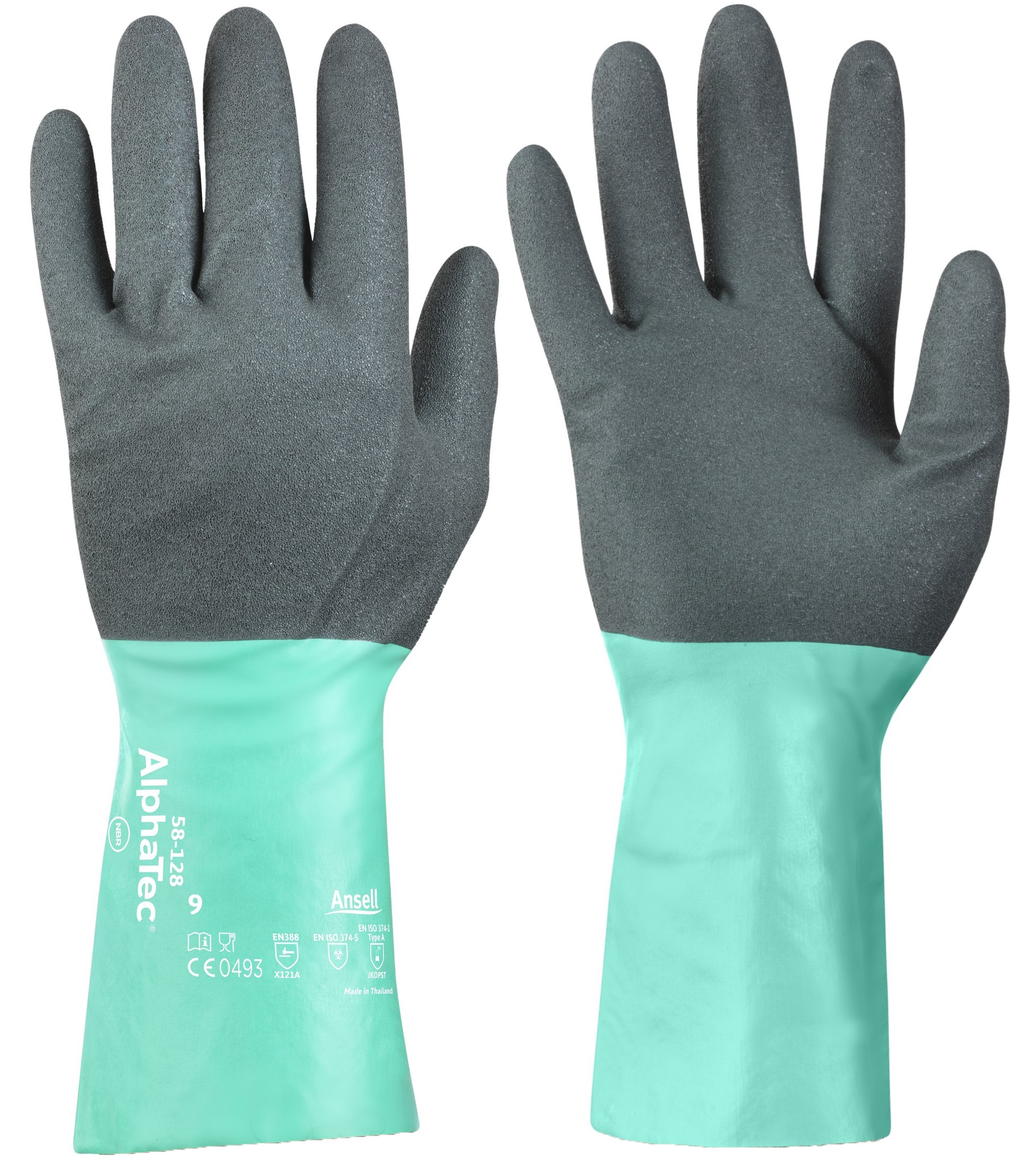 Ansell AlphaTec 58-128 Nitril-Chemikalienschutzhandschuhe