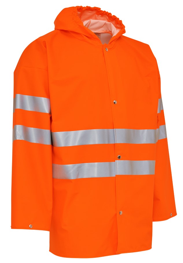 ELKA Rainwear 079800R PU visible Regenjacke mit Reflexstreifen