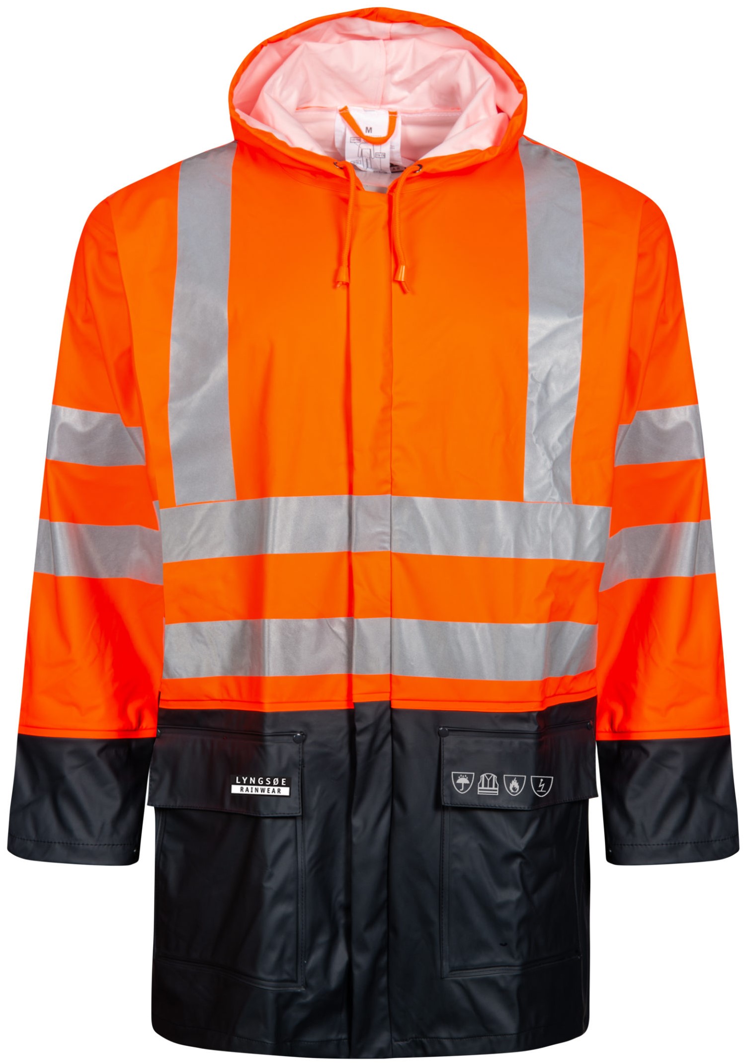 Lyngsøe FR-LR3055 flammenhemmende Warnschutz-Regenjacke