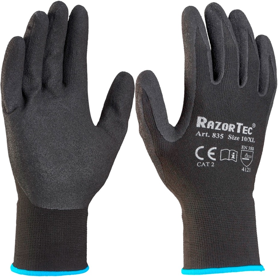 HansaTec 8235 RazorTec NBR-Schutzhandschuhe teilbeschichtet