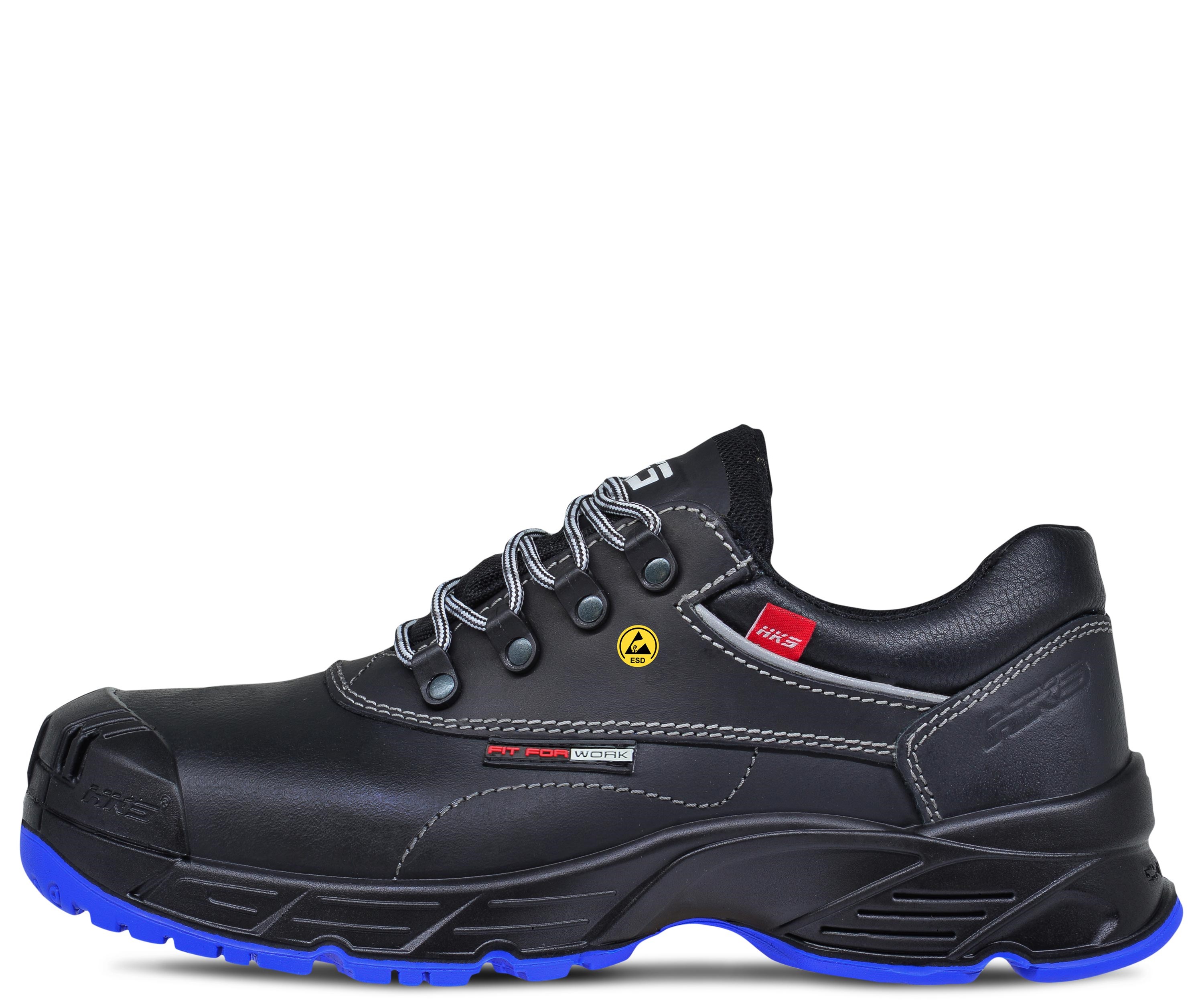 HKS Challenger Rubber Rock ORTP Halbschuhe S3 SRC ESD schwarz