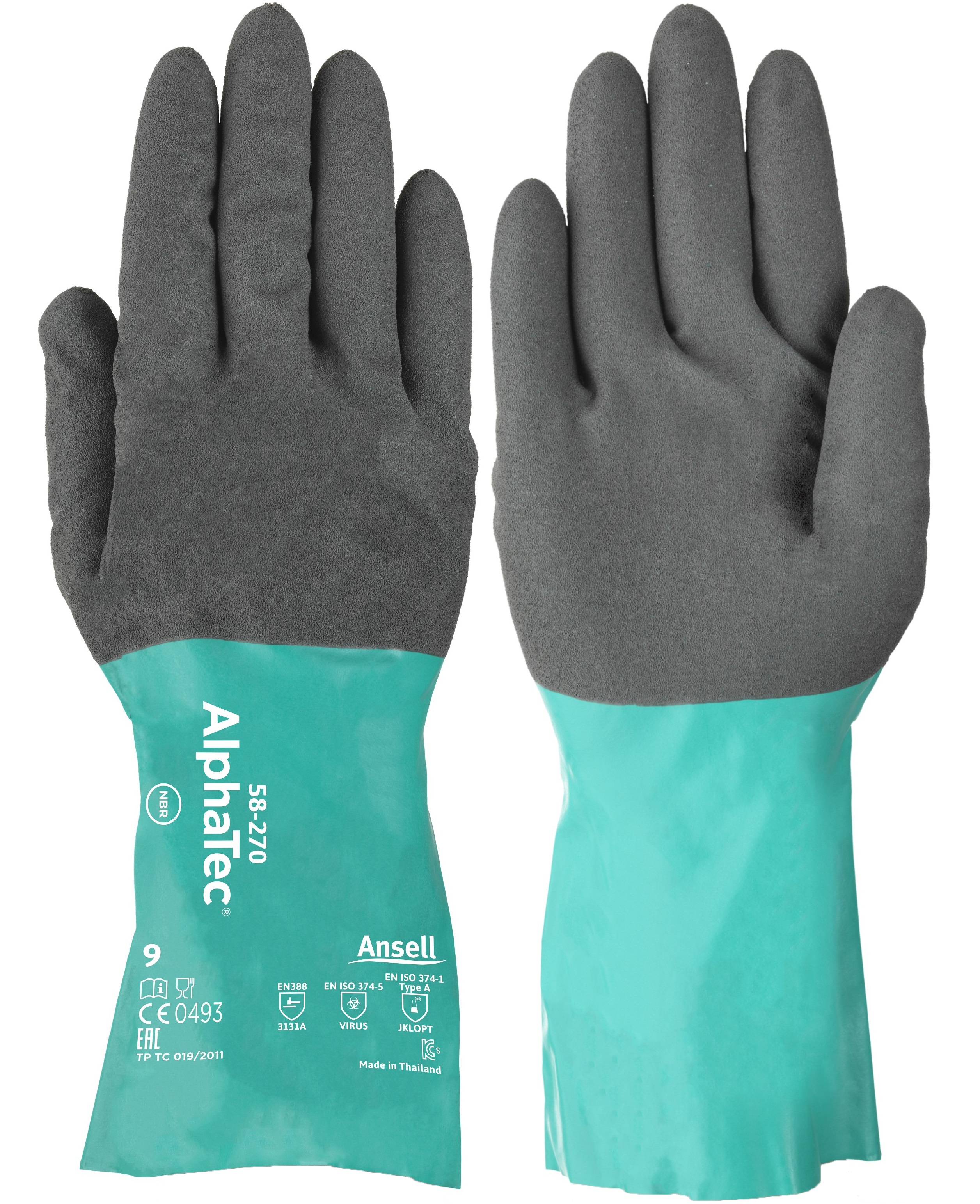 Ansell AlphaTec 58-270 Nitril-Chemikalienschutzhandschuhe