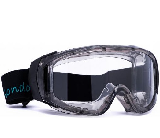 Infield Gondor 9550165 Vollsichtbrille PC schwarz klar