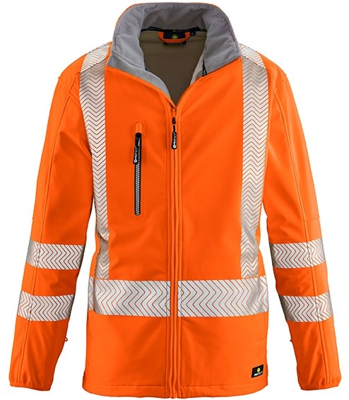 4 Protect TYLER 3472 Warnschutz-Softshelljacke leuchtorange