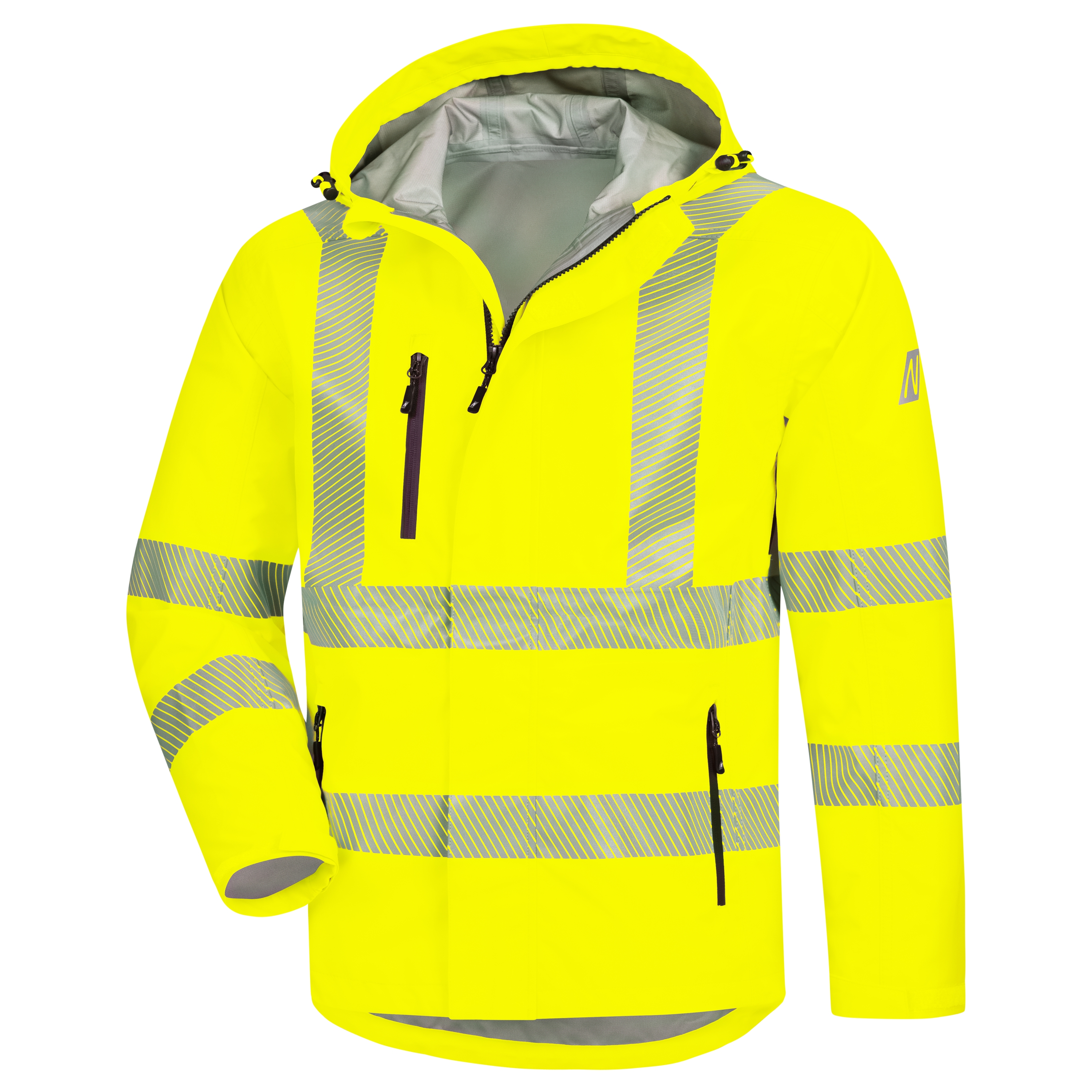 Nitras 7177 Motion Tex Viz Plus Warnschutz-Regenjacke