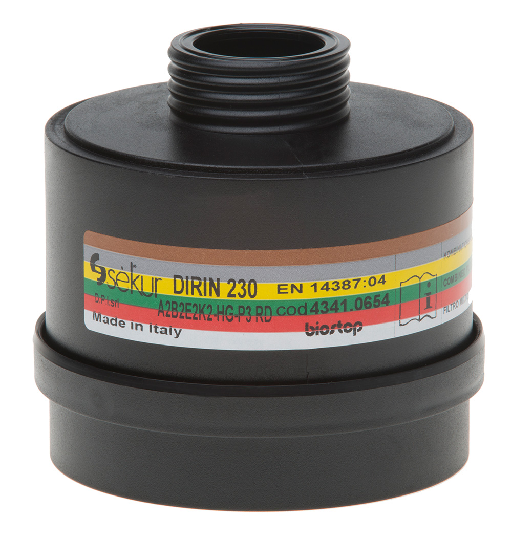 Ekastu Mehrbereichs-Kombifilter DIRIN 230 A2B2E2K2 Hg-P3R D