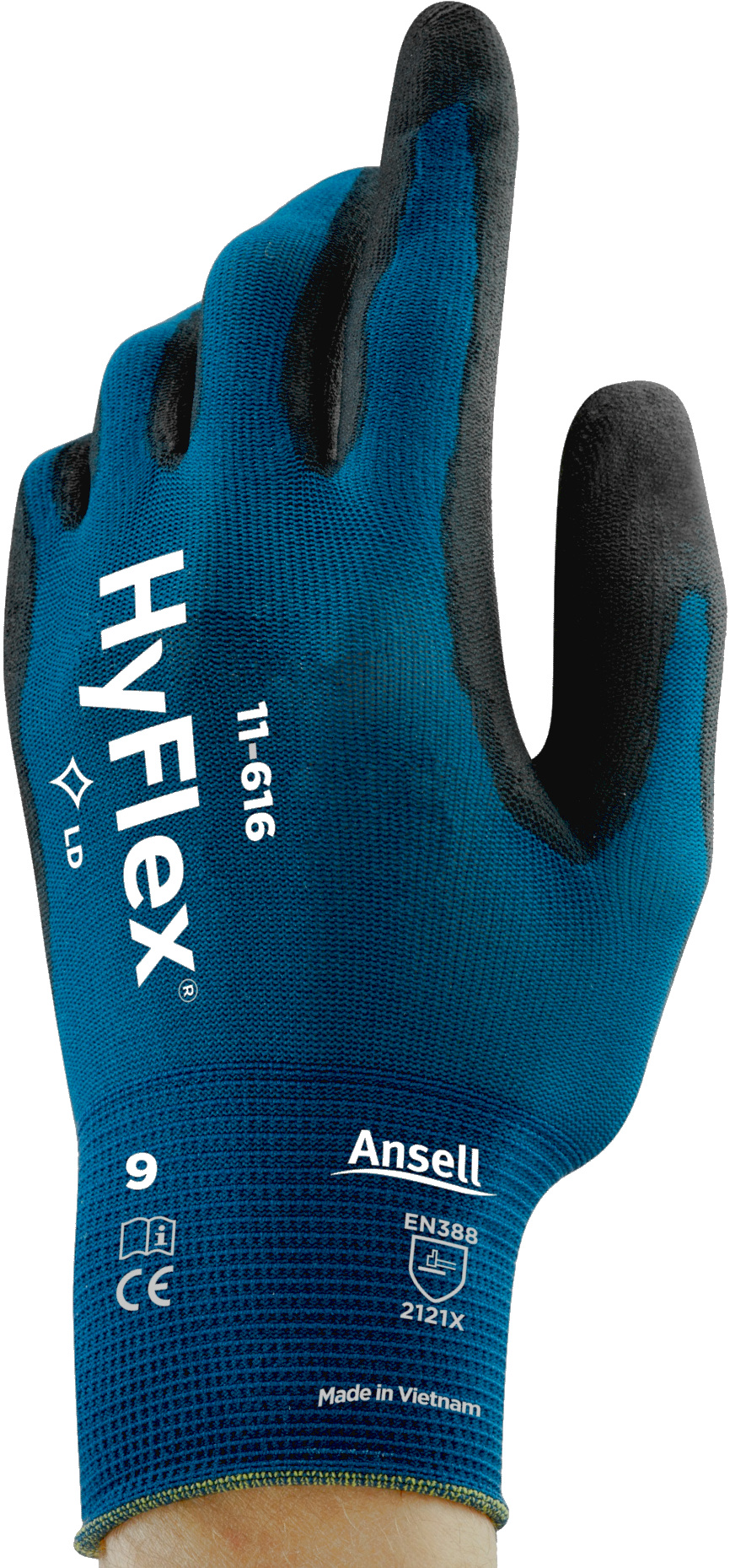 Ansell HyFlex 11-616 PU-Schutzhandschuhe teilbeschichtet