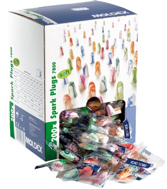 MOLDEX Gehörschutzstöpsel Spark Plugs 7800 Box a 200 Paar