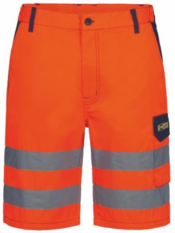 Safestyle 23727 WALSRODE Warnschutz-Shorts leuchtorange-marine