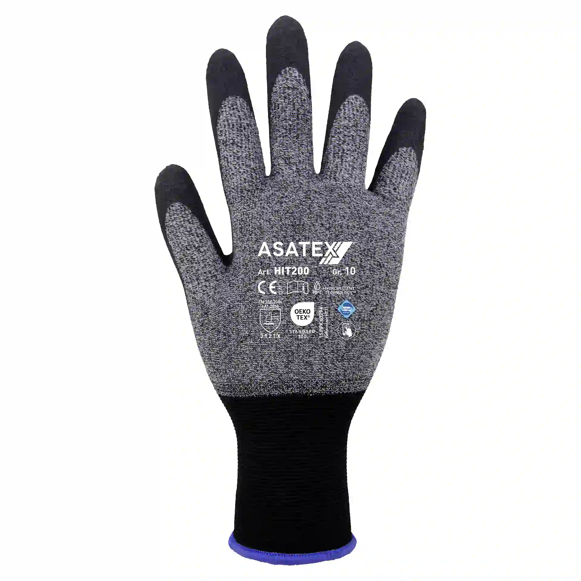Asatex HIT200 Feinstrickhandschuhe Nitrilbeschichtung