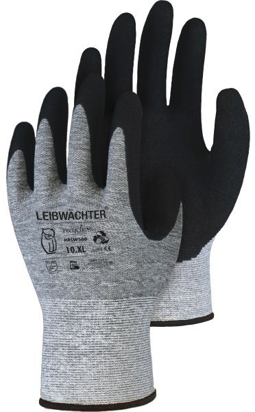 Leibwächter HRLW560 Graphit Recycle Polyester-Handschuh mit Nitril-Beschichtung