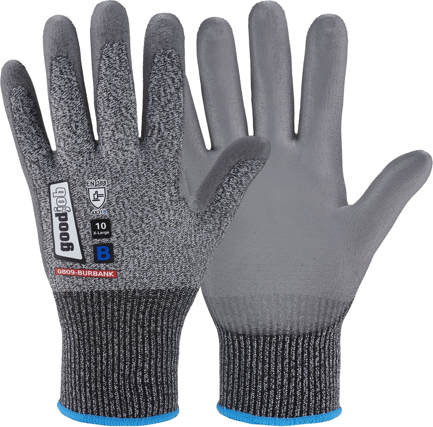 goodjob 0809 Burbank PU-Schnittschutzhandschuhe Level B