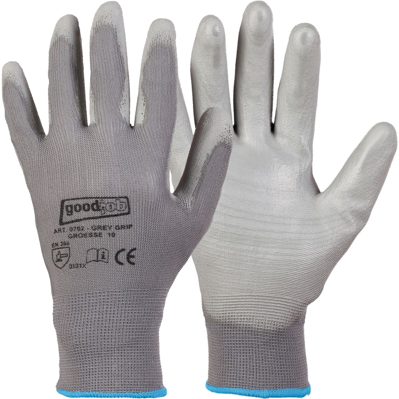 goodjob 0702 Grey Grip PU-Schutzhandschuhe