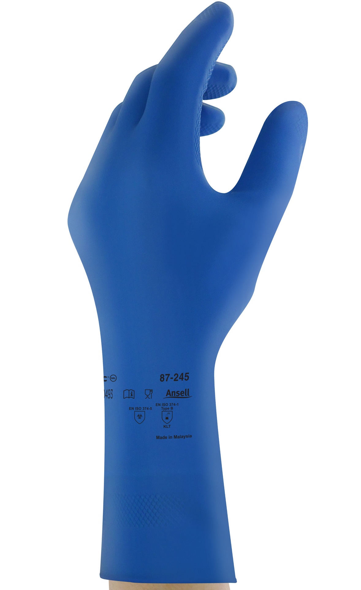 Ansell AlphaTec 87-245 Latex-Chemikalien-Schutzhandschuhe