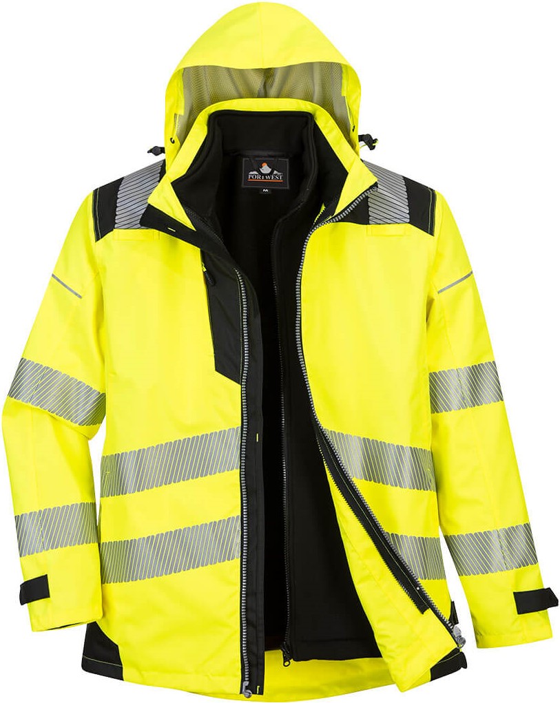 Portwest PW365 PW3 Warnschutz 3-in-1 Jacke
