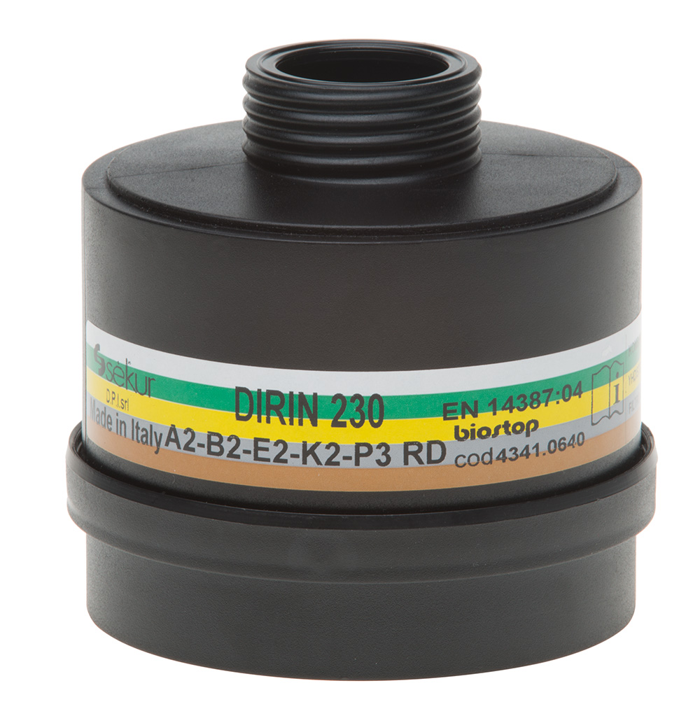 Ekastu Mehrbereichs-Kombifilter DIRIN 230 A2 B2 E2 K2-P3R D