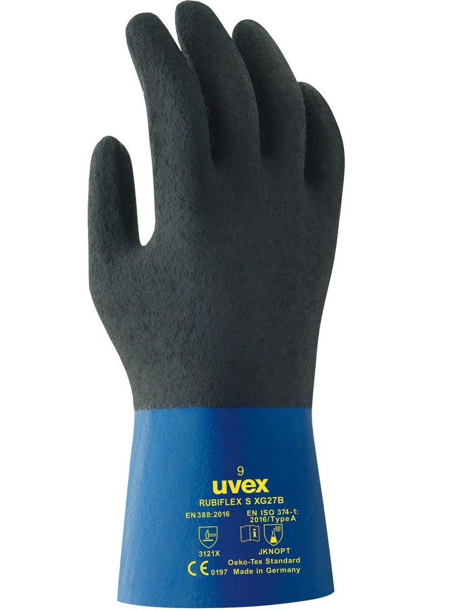 uvex 60560 rubiflex S XG27B Nitril-Chemikalienschutzhandschuhe