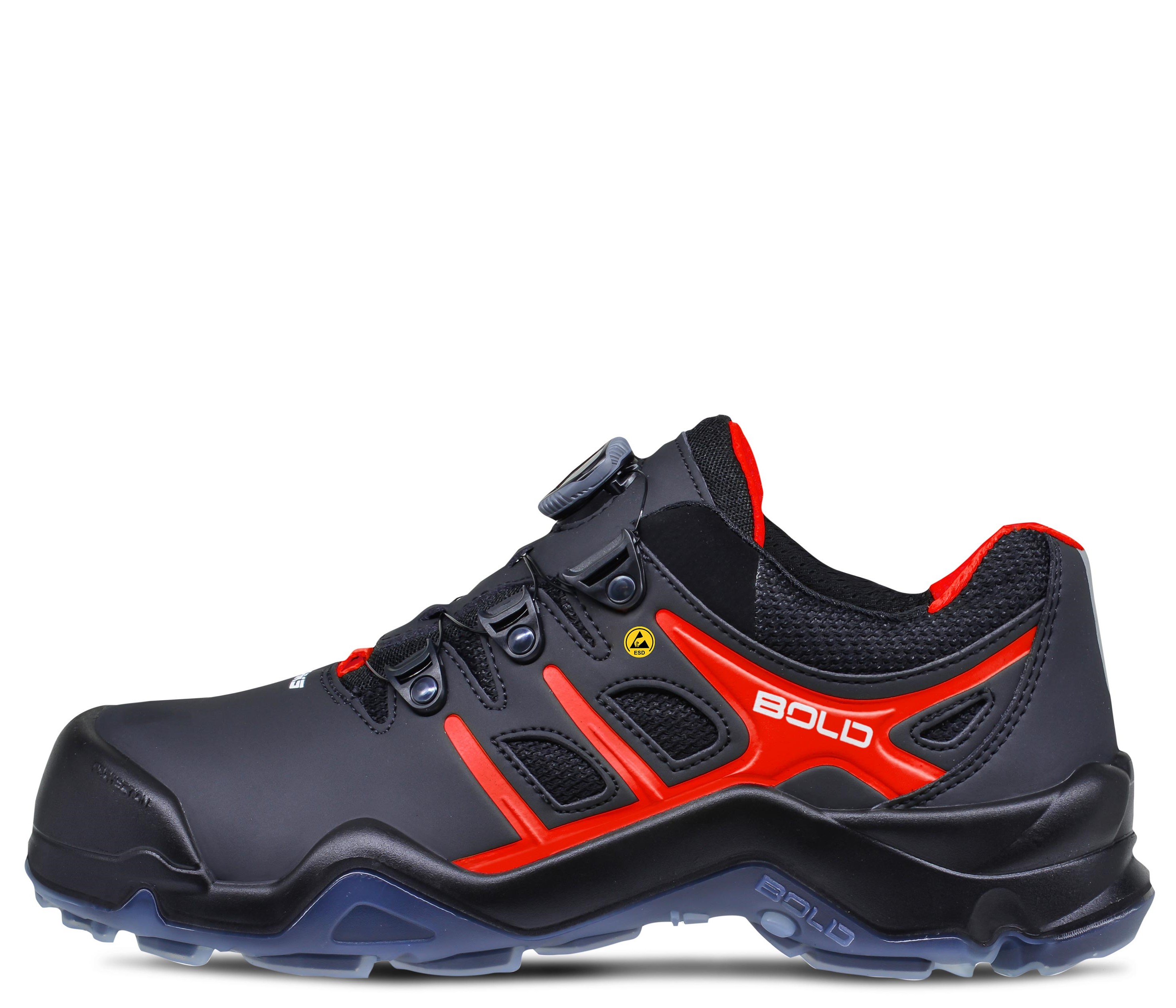 HKS Bold Targa 4 BVTP Halbschuhe S3 SRC ESD schwarz/rot