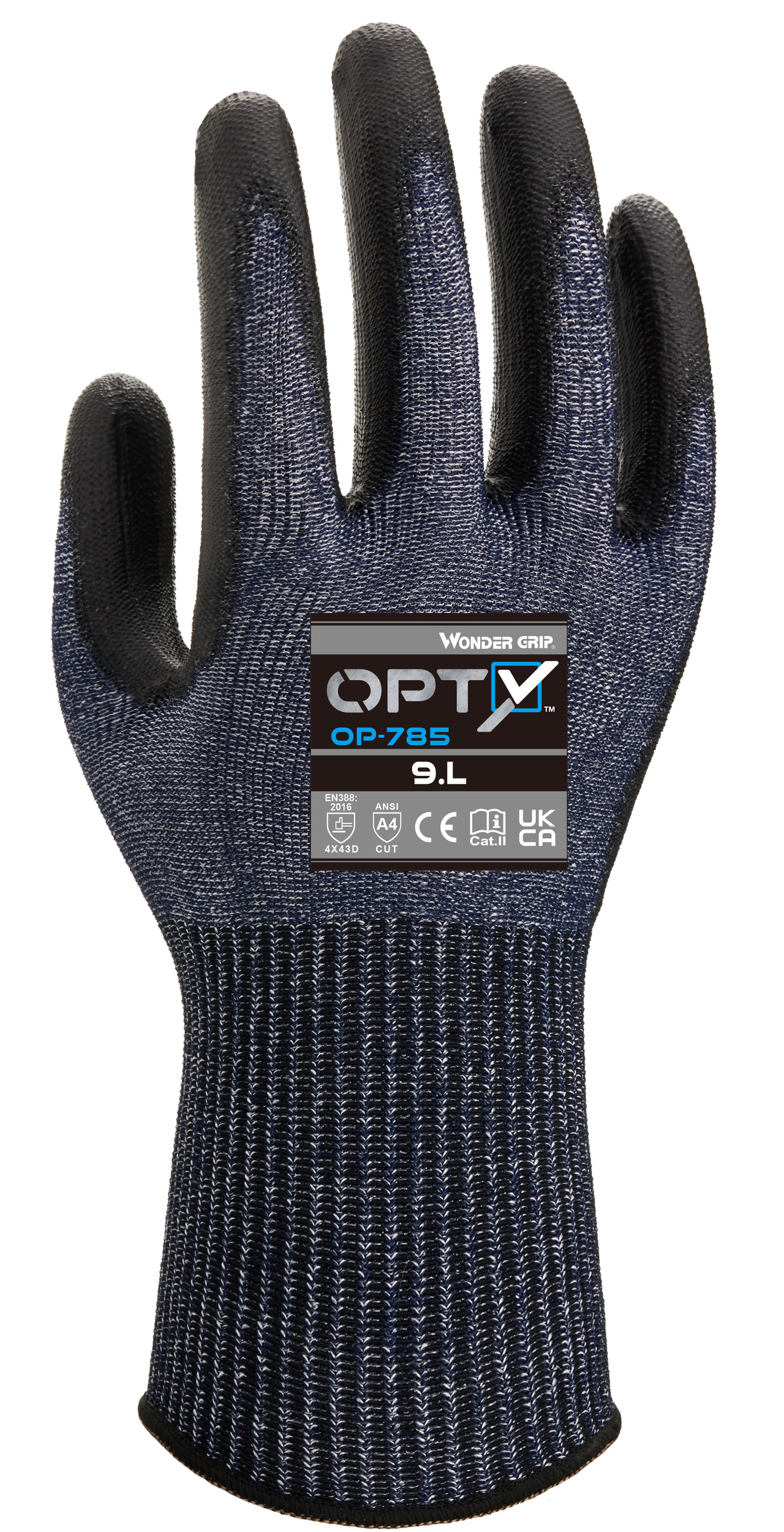 Wonder Grip OP-785 Opty PU-Schnittschutzhandschuhe Level D