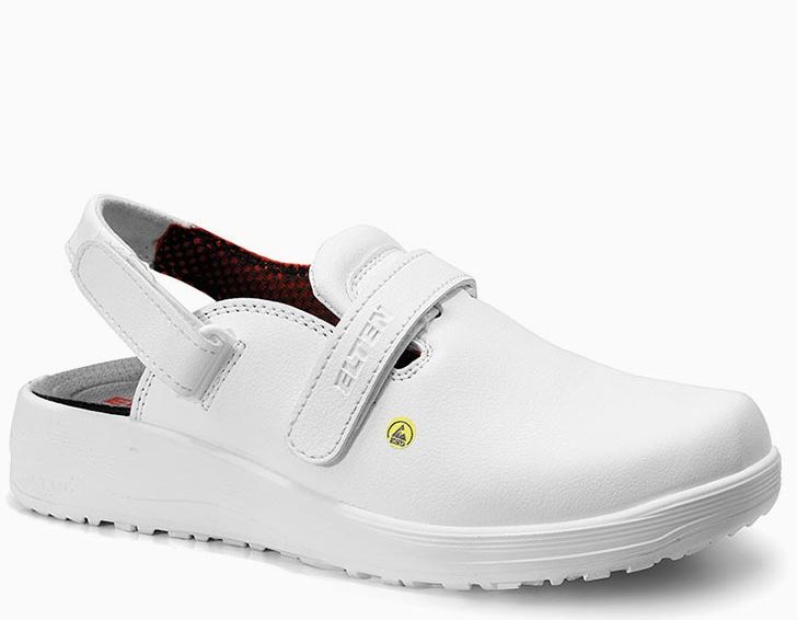 Elten Mia white 974440 Damen-Clogs ESD OB A E FO SRC