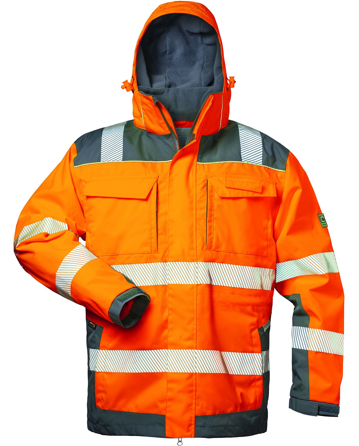 elysee 23439 NIKLAS 2-in1 Warnschutzjacke leuchtorange-grau