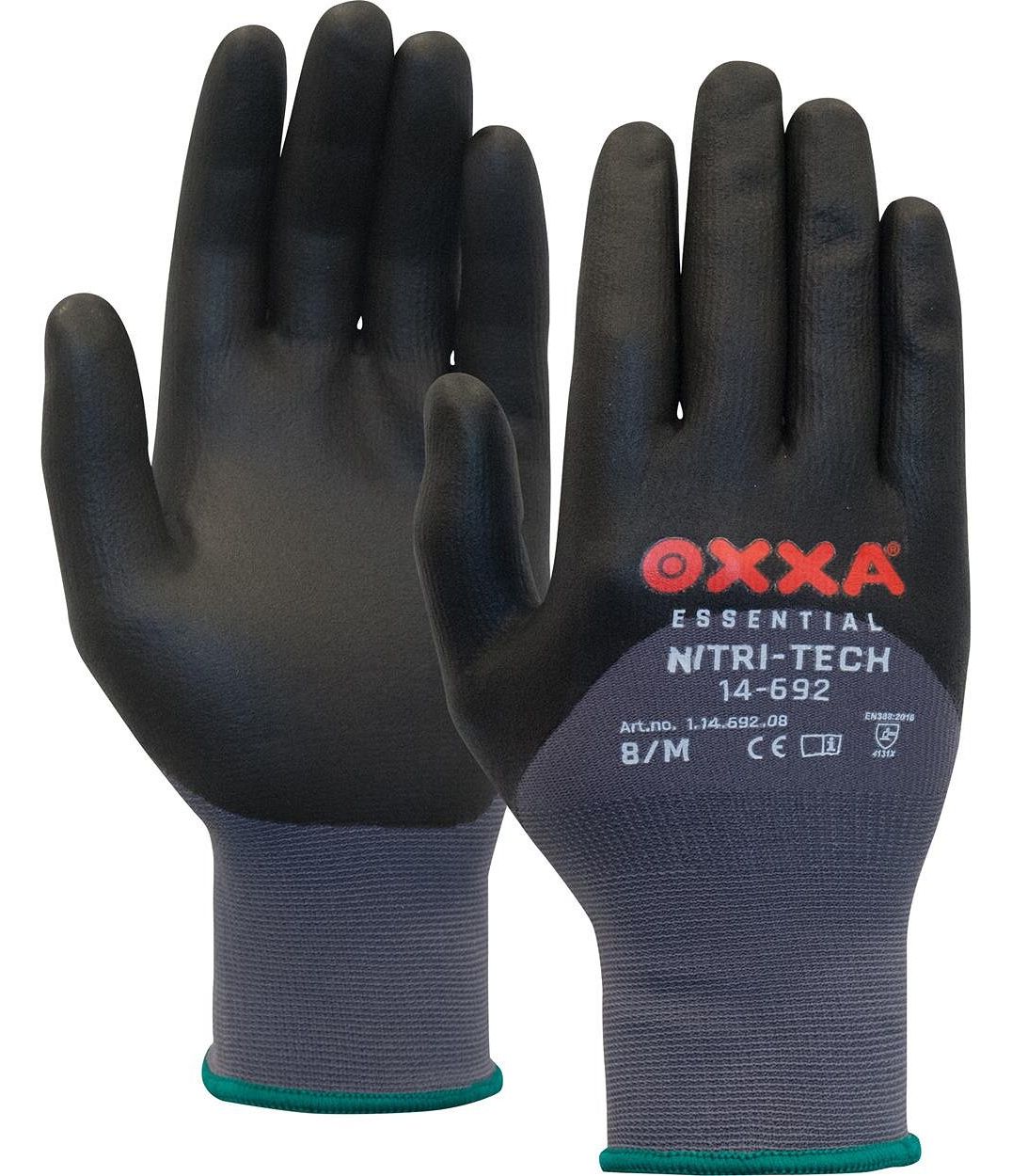 OXXA Nitri-Tech 14-692 Nitrilschaum Schutzhandschuhe 3/4 Beschichtung