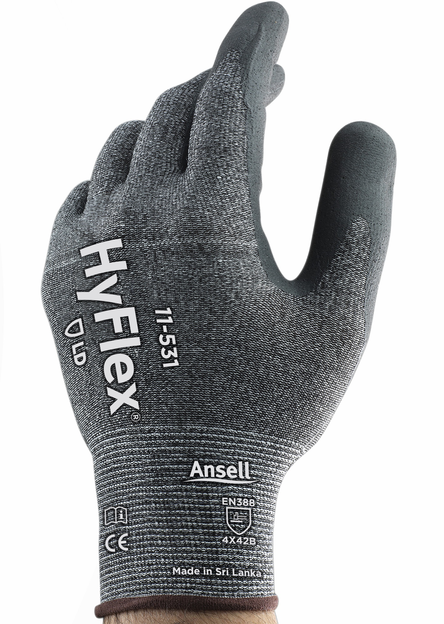 Ansell HyFlex 11-531 Nitril-Schnittschutzhandschuhe Level B