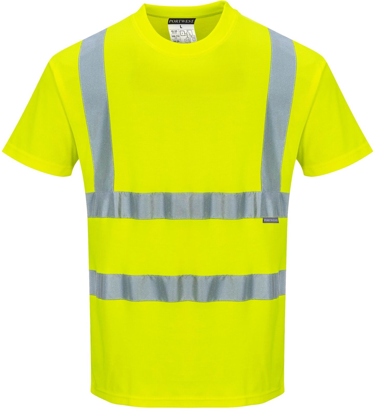 Portwest S170 Baumwoll-Comfort-Warnschutz-Kurzarmshirt