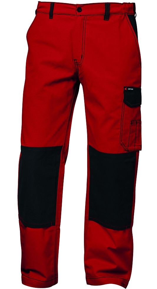 Craftland 22465 GENT Twill-Bundhose rot-schwarz