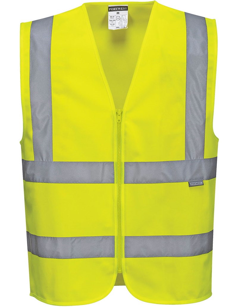 Portwest C375 Warnschutzweste mit Reißverschluss