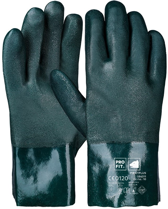 Pro-Fit 586311 Pirat Vinyl-Chemikalienschutzhandschuhe