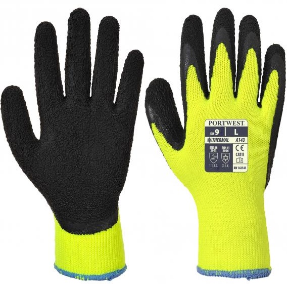 Portwest A143 Thermal Soft Grip Latex-Schutzhandschuhe