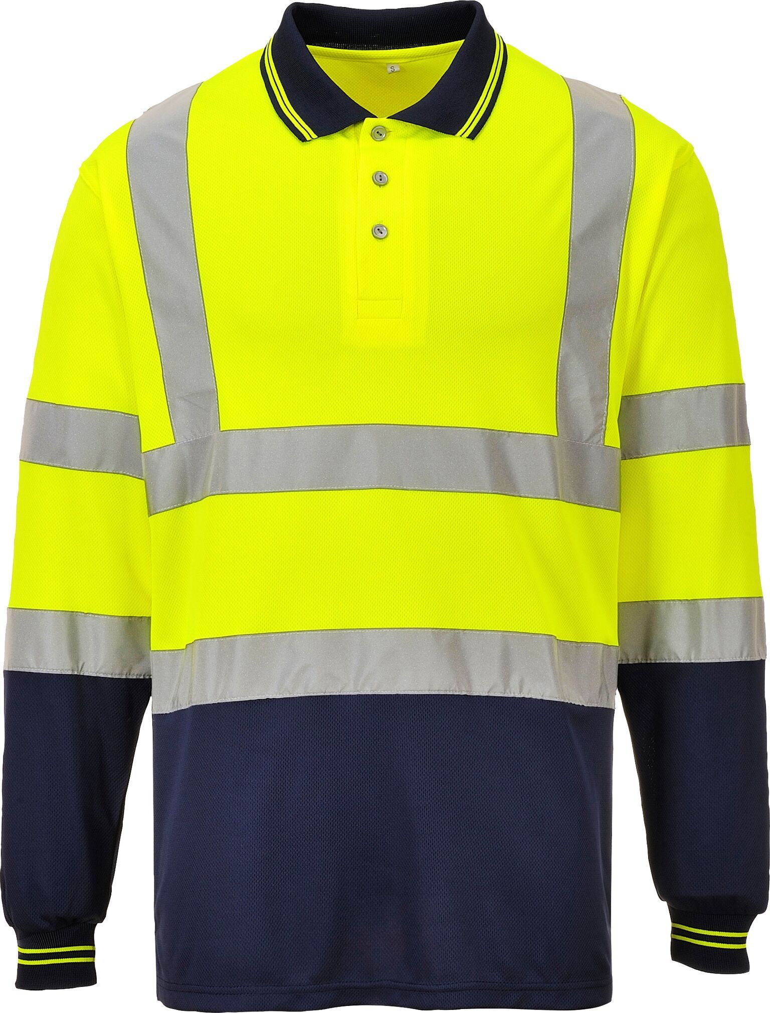 Portwest S279 Zweifarbiges Langarm Polo-Shirt
