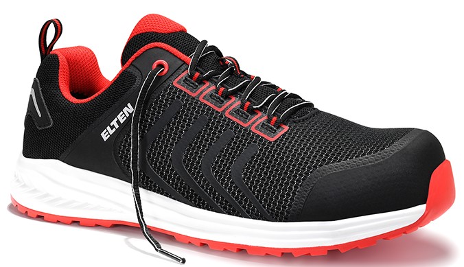 Elten Livas 720831 Sicherheitshalbschuhe Low ESD S1P black-red