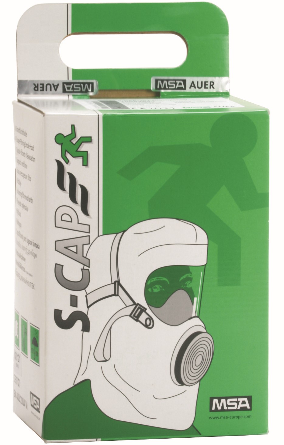 MSA Auer Brandfluchthaube S-CAP in Faltschachtel 10064644