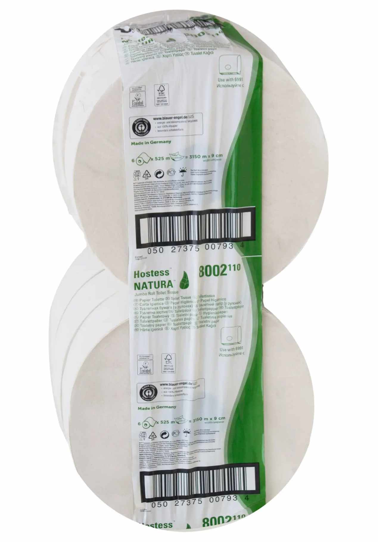 Kimberly Clark Hostess NATURA Toilettenpapier Jumborolle 8002