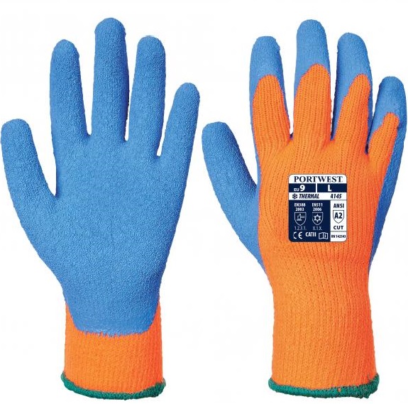 Portwest A145 Cold Grip Kälteschutzhandschuhe Latex orange