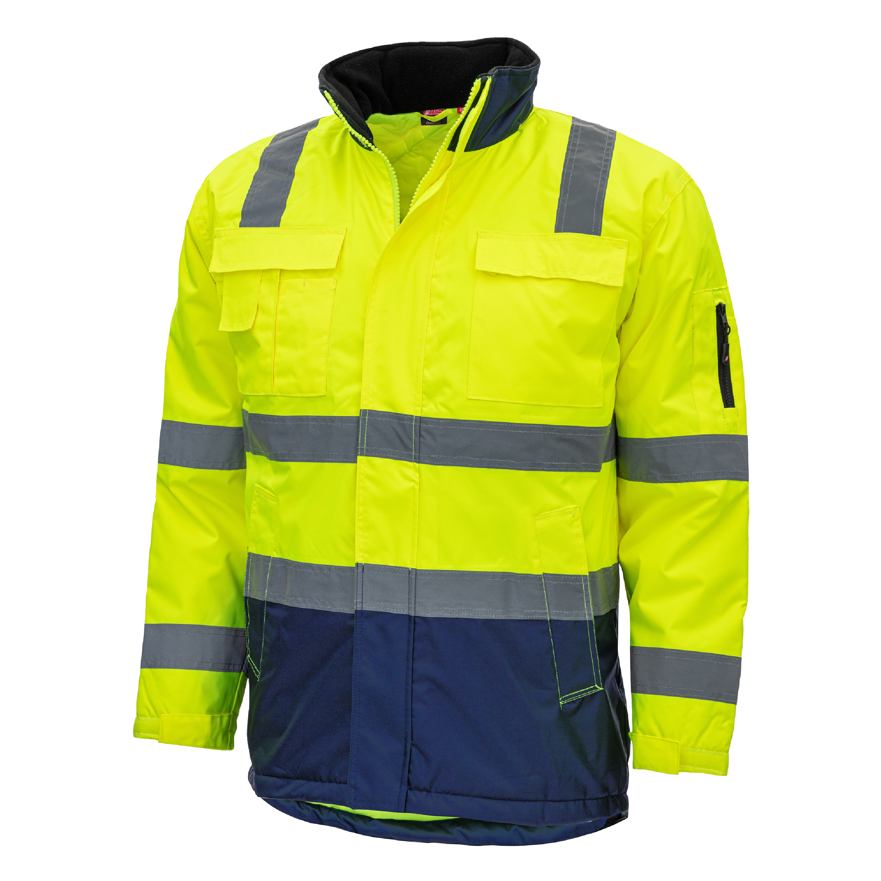 Nitras Motion Tex Viz 7145 Warnschutz-Parka leuchtgelb-blau